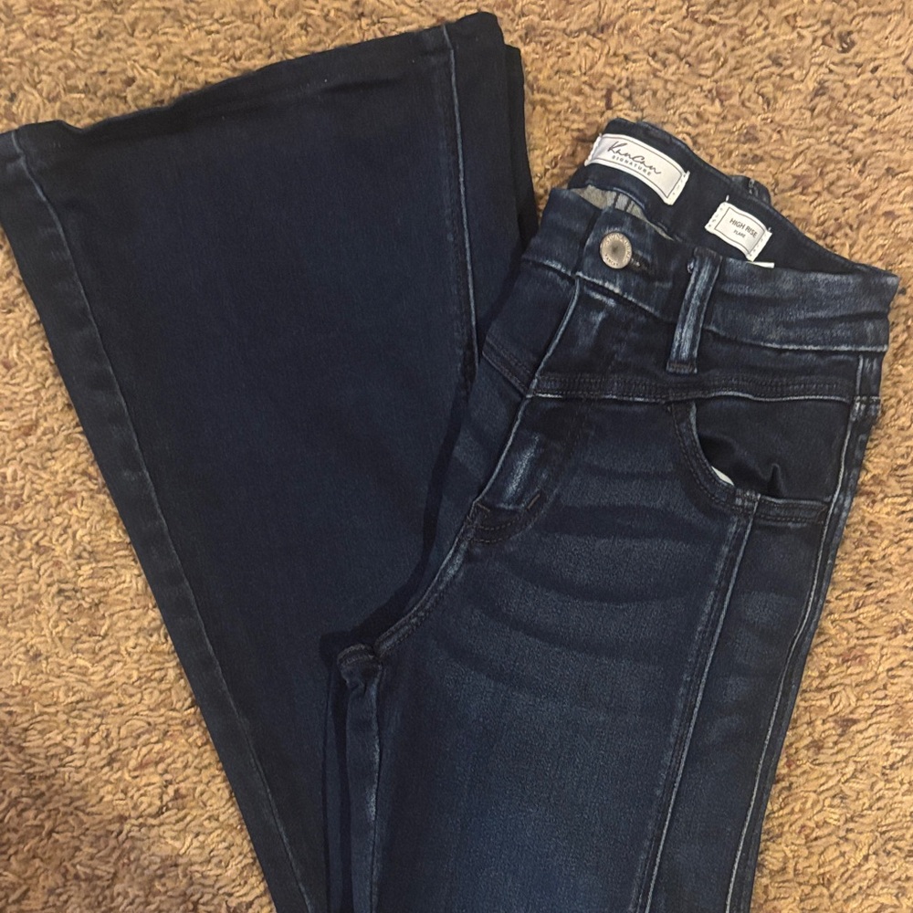Womens KanCan Signature High Rise Flare Dark Wash Jeans size 23. - Picture 7 of 8